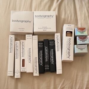 New Bodyography Makeup set glitter pigment, lip gloss, lip pen, concealer + more